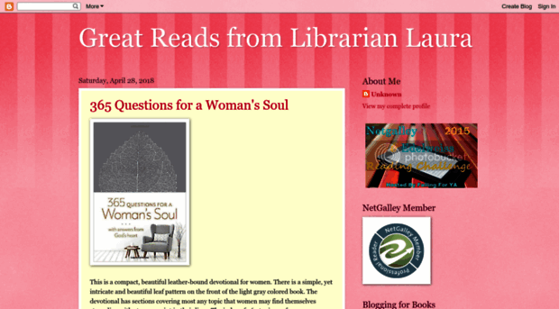 greatreadslibrarianlaura.blogspot.com