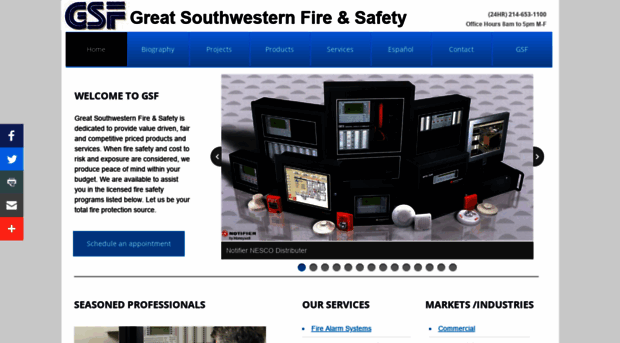 greatswfire.com - Great Southwestern Fire & Safe... - Great Sw Fire