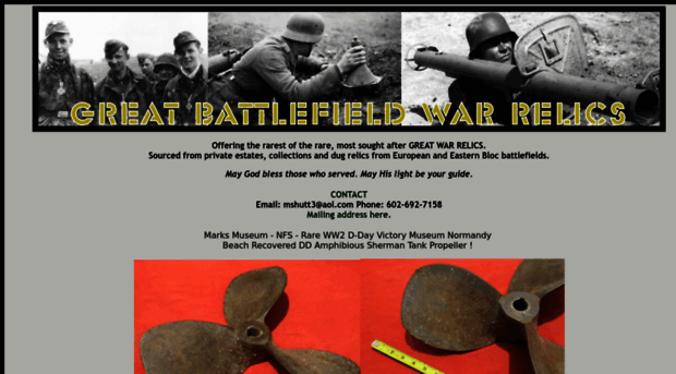 greatwarrelics.com