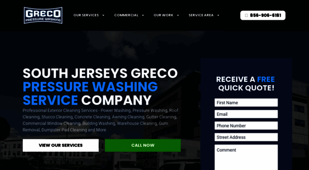 grecopressurewash.com