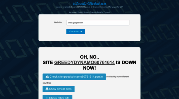 greedydynamo60761614.pen.io.isdownorblocked.com