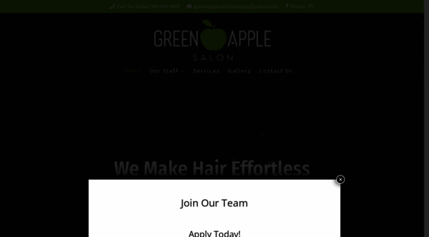 greenapplesalonandspa.com