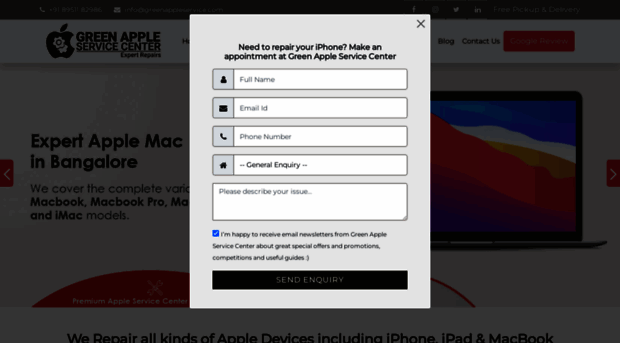 greenappleservice.com