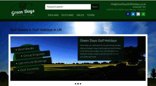 greendaysgolfholidays.co.uk