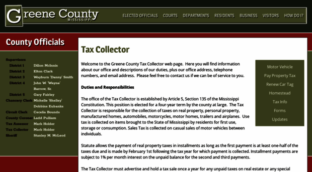 greenecountytaxes.com