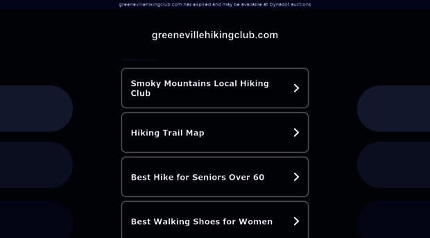 greenevillehikingclub.com