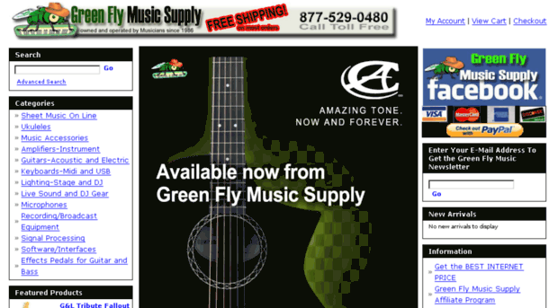 greenflymusicsupply.com