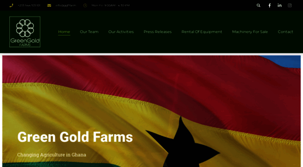 greengoldfarmsghana.com