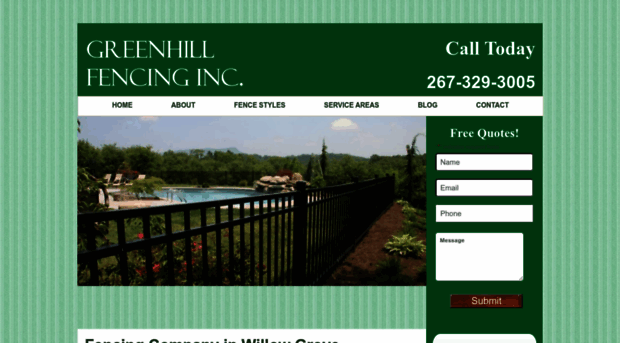 greenhillfencing.com