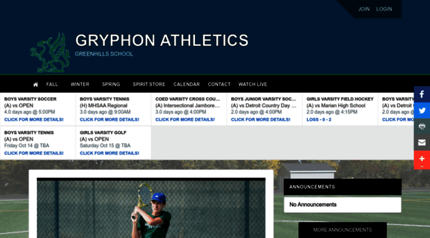 greenhillsgryphons.org