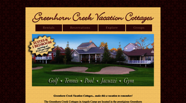 greenhorncreekvacationcottages.com