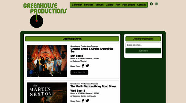 greenhouseproductions.net