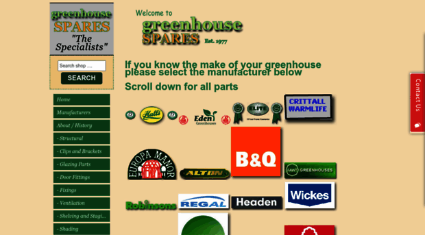 greenhousespares.co.uk