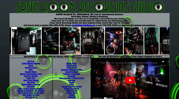 greenroomrecordingstudio.com