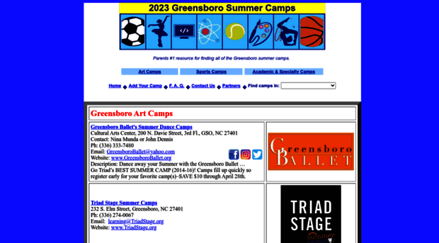 greensborosummercamps.com