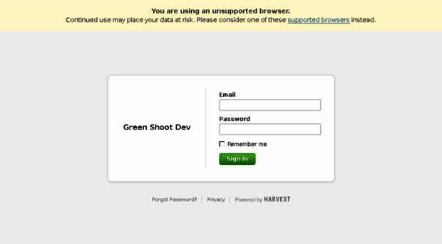 greenshootdev.harvestapp.com