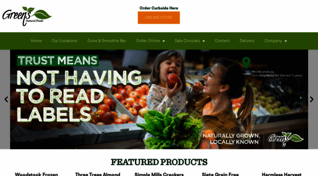 greensnaturalfoods.com