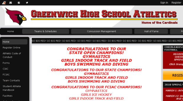 greenwichcardinalsathletics.assn.la