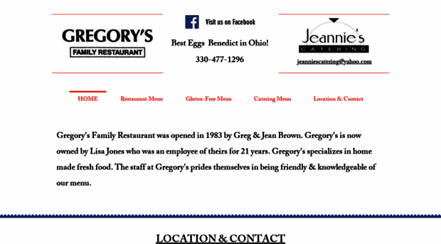 gregorysfamilyrestaurant.com