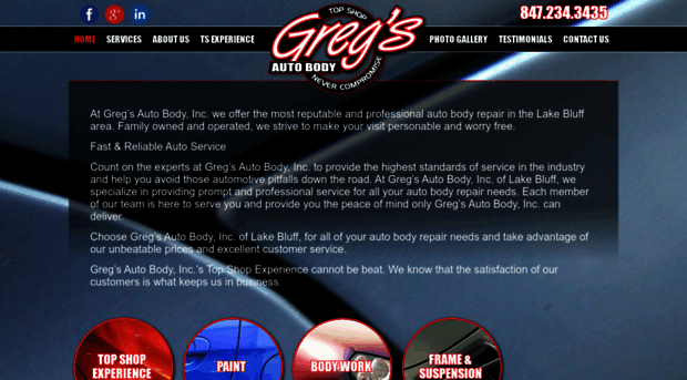 gregsautobodylakebluff.com