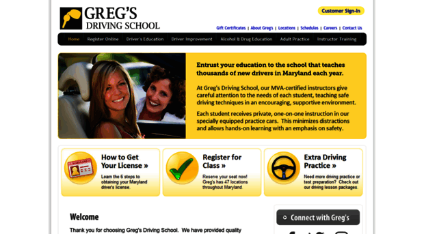 gregsdrivingschool.net