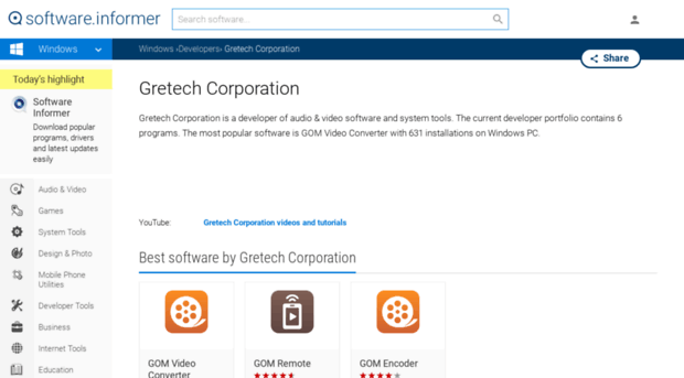 gretech-corporation.software.informer.com