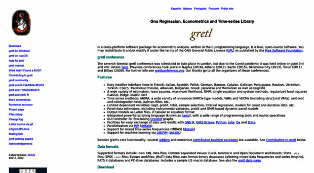 gretl.sourceforge.net