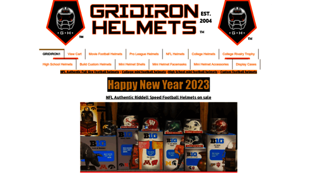 gridironfootballhelmets.com