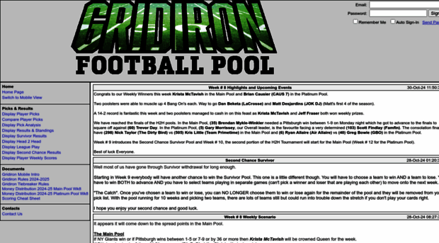 gridironfootballpool.com