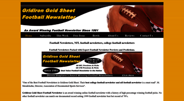 gridirongoldsheet.com