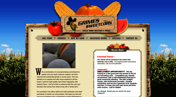 grimessweetcorn.com