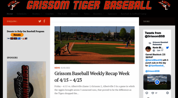 grissombaseball.com