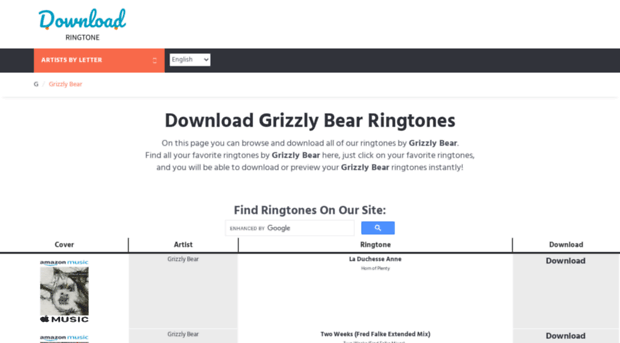 grizzlybear.download-ringtone.com