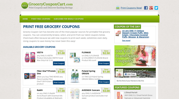 grocerycouponcart.com