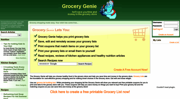 grocerylists.com