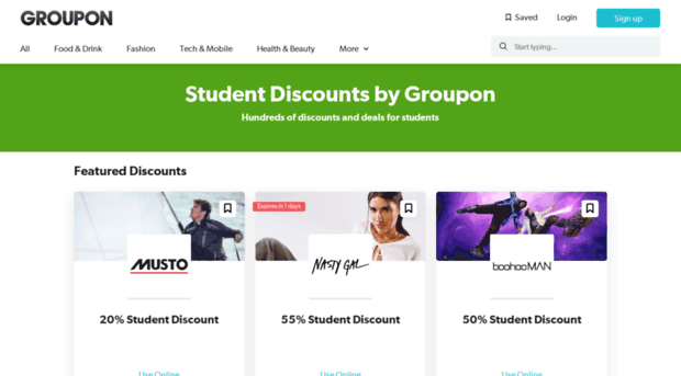 groupon.studentbeans.com