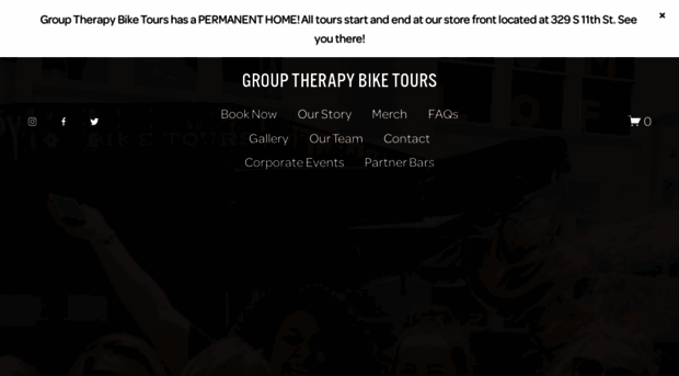 grouptherapybiketours.com