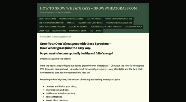 growwheatgrass.com