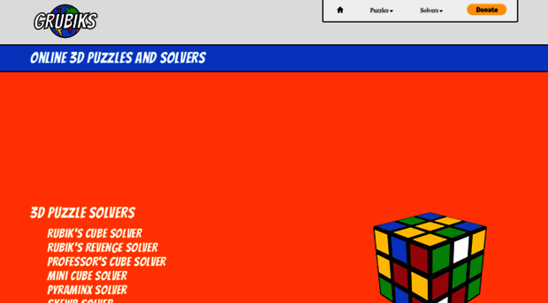 Online Rubik's Cube (3x3x3) - Grubiks