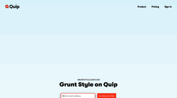 gruntstyle.quip.com
