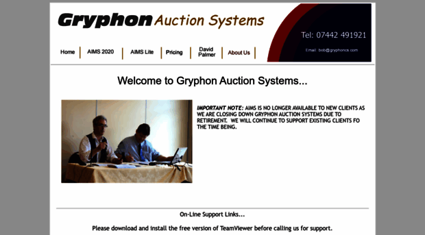 gryphonauctionsystems.co.uk