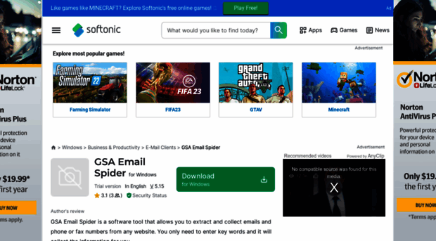 gsa-email-spider.en.softonic.com