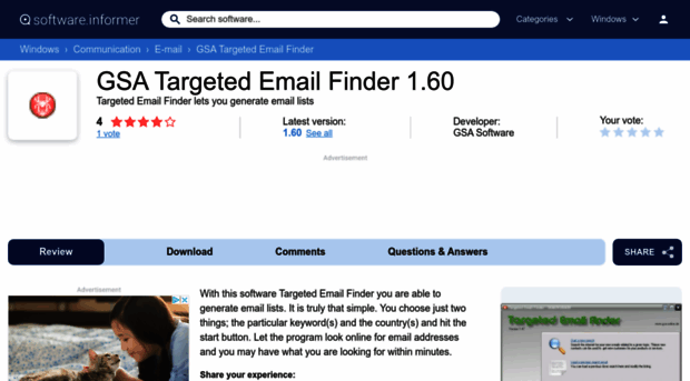 gsa-targeted-email-finder.software.informer.com