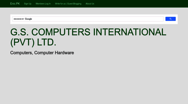 gscomputersinternationalpvtltd.enic.pk