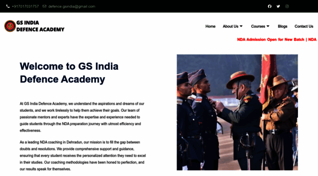 gsindiadefenceacademy.in