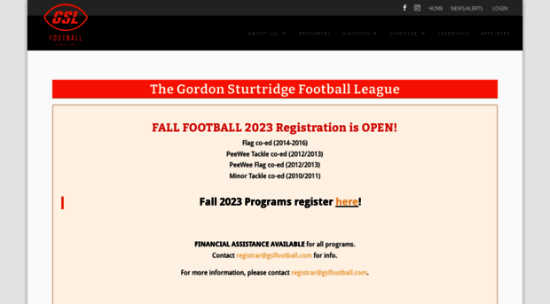 gslfootball.com