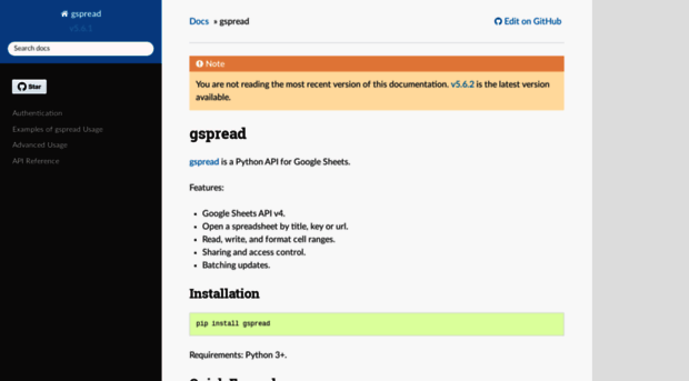 gspread.readthedocs.org