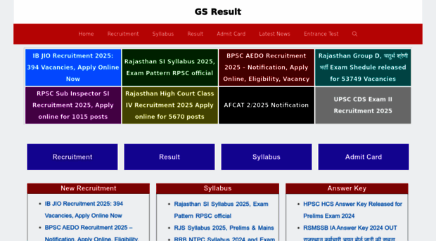 gsresult.in