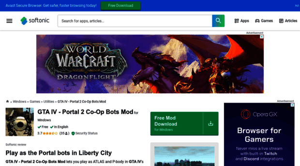 gta-iv-portal-2-co-op-bots-mod.en.softonic.com