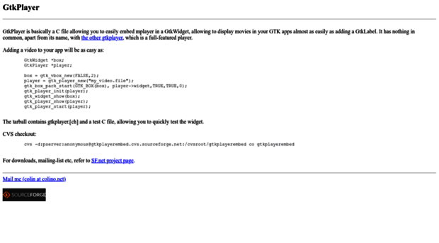 gtkplayerembed.sourceforge.net